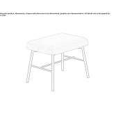 Low fabric stool Heer