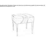 Low, upholstered stool Ekenaes