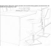 Stool with gas lift and footrest Oletta