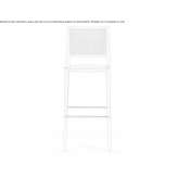 Stool with backrests made of high-quality technopolymer Kavak