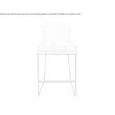 Upholstered kitchen stool on a sled base Episkopi