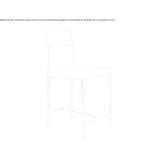 Counter stool with backrest Moengo