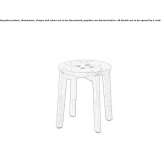 A low oak stool Zaratan