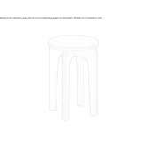 A low wooden stool Tobadill