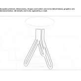 Ceramiczny stołek/stolik kawowy Akcaova