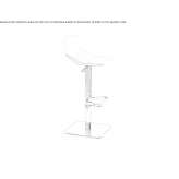 Height adjustable stool Kalkara