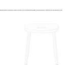 Low maple stool Limon