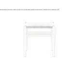 Low maple stool with integrated cushion Ramsey
