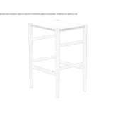 Oak stool with a mesh seat Ramsey
