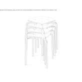 Stackable stool Cerbal