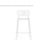 Tall wooden stool with integrated cushion Zapopan2