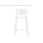 A tall wooden stool with a backrest Zapopan2