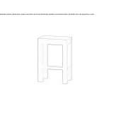 Niski, dębowy stołek z podnóżkiem Kymina