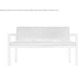 Upholstered ash bench Forres
