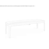 Leather bench with removable cover Strobl