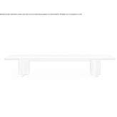 Solid wood bench Sayville
