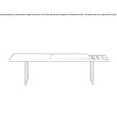 Upholstered leather bench Llazice