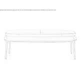 Upholstered leather bench Nallihan