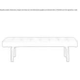 Bench upholstered with quilted leather Weipa