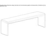 Leather bench Langen