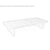 Wooden bench/coffee table Capillas