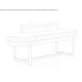 Upholstered bench Lezhe