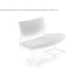 Modular fabric seat with backrest Wervik