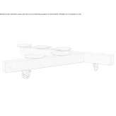 Wooden bench Shamrock