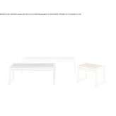 Metal bench without backrest Beith