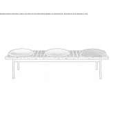 Wooden benches for sitting Uccle