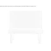 Upholstered bench with high backrest Cavalier