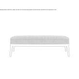 Upholstered bench Hostos