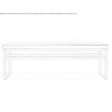 Upholstered leather bench Collado