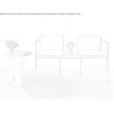 Upholstered bench with backrest Osmate