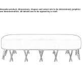Leather bench Mirabel