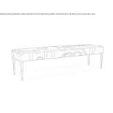 Upholstered bench Ekenaes