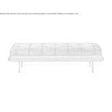 Bench upholstered with fabric Kaman