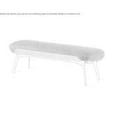 Bench upholstered with fabric Pernitz