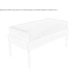 Bench upholstered with velvet Guasila