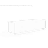Modular fabric bench with fire-resistant padding Thisnes
