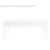 Bench upholstered with fabric Lerwick