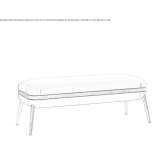 Upholstered bench Zena