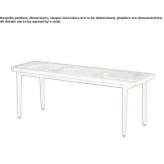 Oak bench Ivrea