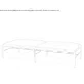 Bathroom bench made of eco-leather Sarasota