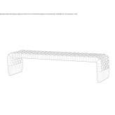 Tanned leather bench Azagra