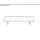 Modular bench made of multi-layer wood Templin