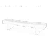 Solid wood bench Taksony