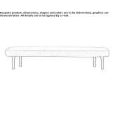 Upholstered bench Buccan