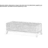 Upholstered bench Cimitile