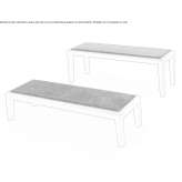 Bench upholstered with fabric Chilton
